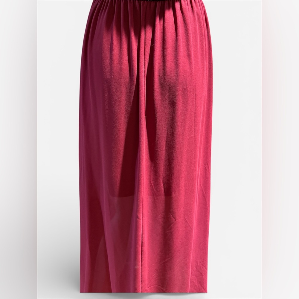 Style Rack Strapless Maxi Black & Red Dress with Sequins & Sheer bottom Small - Picture 10 of 10